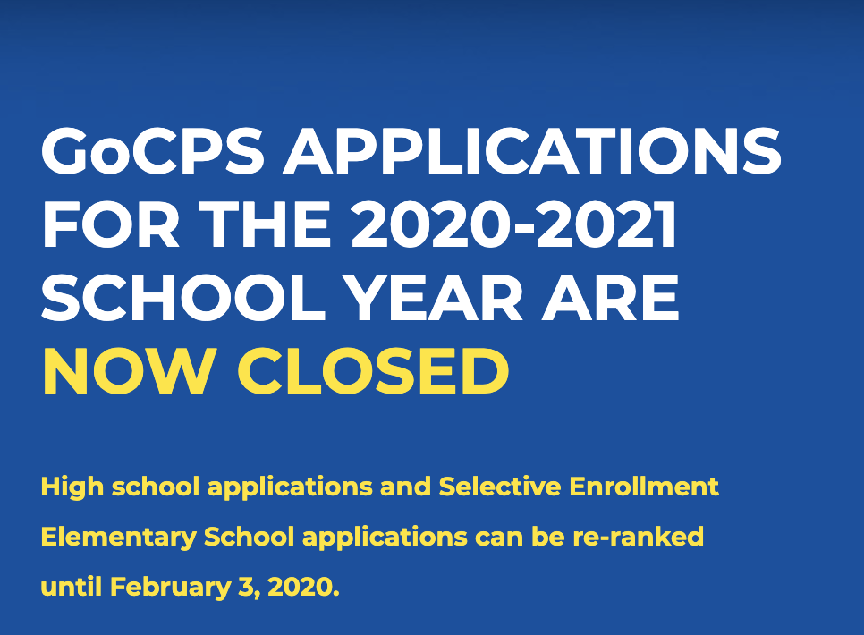 Re-rank CPS 2020-2021 HS & SE Applications until 2/3/20 - Chicago ...