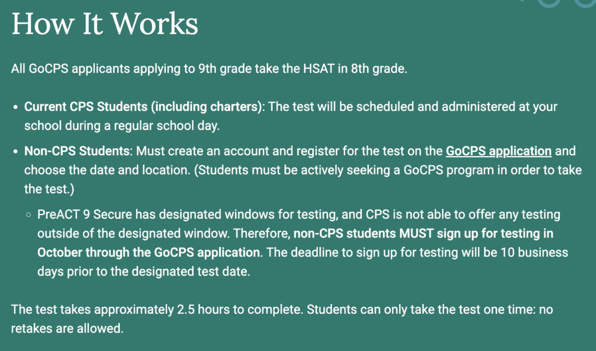 2027-2028 9th Grade CPS Admissions replacing HSAT with PreACT 9 Secure
